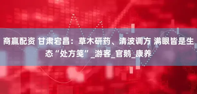 商赢配资 甘肃宕昌：草木研药、清波调方 满眼皆是生态“处方笺”_游客_官鹅_康养